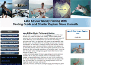 Desktop Screenshot of lakestclairmusky.com